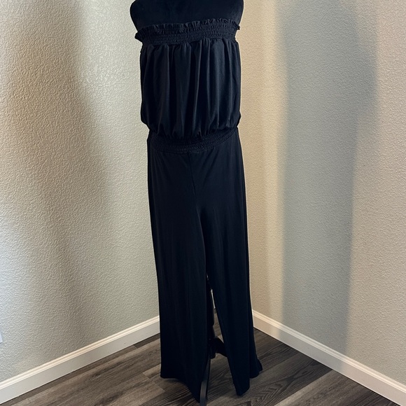 Xhilaration Black Strapless Jumpsuit - Picture 3 of 10
